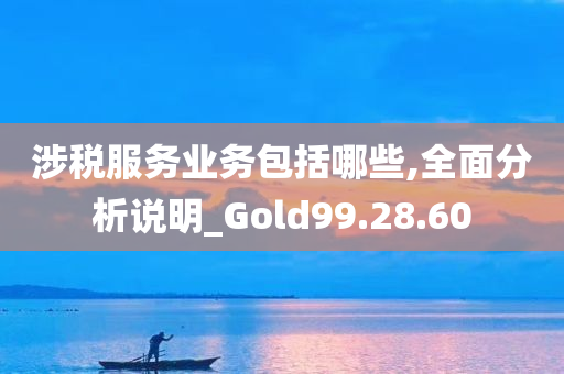 涉税服务业务包括哪些,全面分析说明_Gold99.28.60