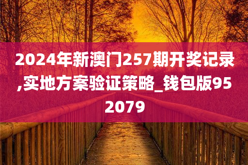 2024年新澳门257期开奖记录,实地方案验证策略_钱包版952079