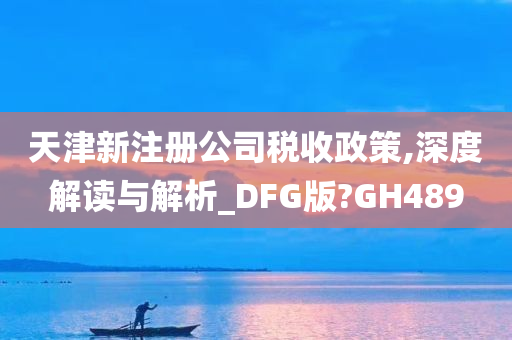 天津新注册公司税收政策,深度解读与解析_DFG版?GH489