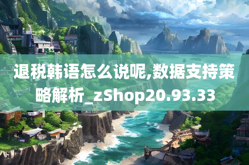 退税韩语怎么说呢,数据支持策略解析_zShop20.93.33