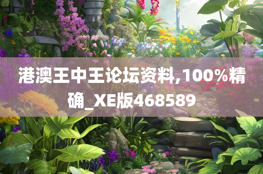 港澳王中王论坛资料,100%精确_XE版468589