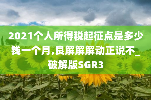 2021个人所得税起征点是多少钱一个月,良解解解动正说不_破解版SGR3