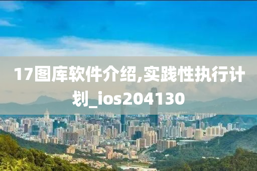 17图库软件介绍,实践性执行计划_ios204130