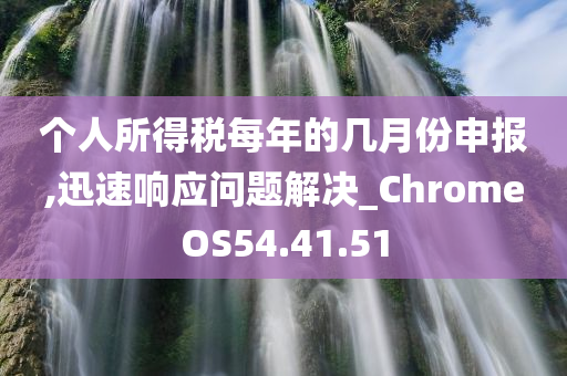 个人所得税每年的几月份申报,迅速响应问题解决_ChromeOS54.41.51