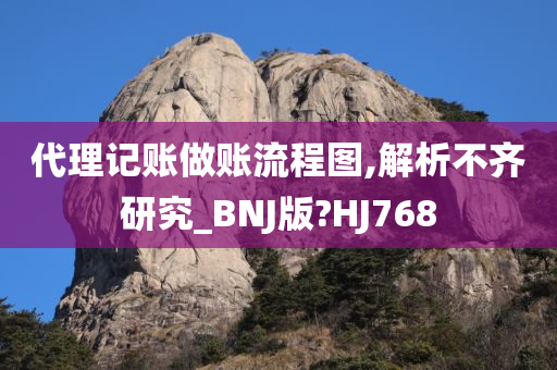 代理记账做账流程图,解析不齐研究_BNJ版?HJ768