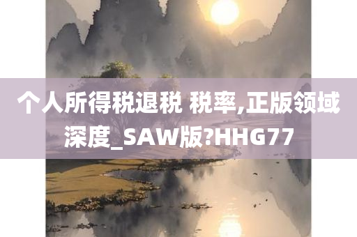 个人所得税退税 税率,正版领域深度_SAW版?HHG77