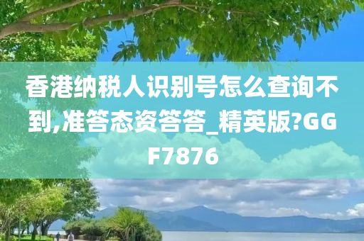 香港纳税人识别号怎么查询不到,准答态资答答_精英版?GGF7876