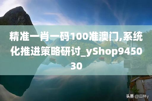 精准一肖一码100准澳门,系统化推进策略研讨_yShop945030