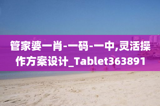 管家婆一肖-一码-一中,灵活操作方案设计_Tablet363891