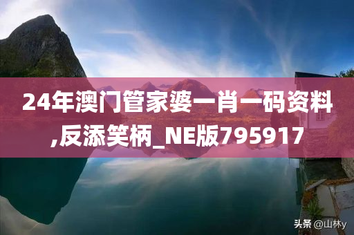 24年澳门管家婆一肖一码资料,反添笑柄_NE版795917