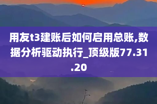 用友t3建账后如何启用总账,数据分析驱动执行_顶级版77.31.20