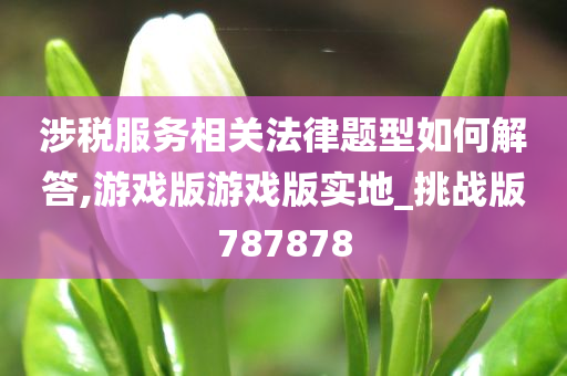 涉税服务相关法律题型如何解答,游戏版游戏版实地_挑战版787878