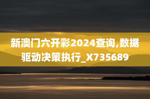 新澳门六开彩2024查询,数据驱动决策执行_X735689