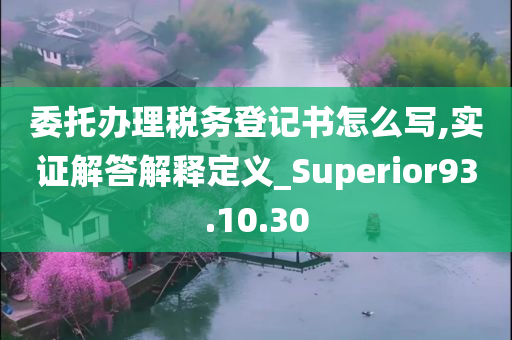 委托办理税务登记书怎么写,实证解答解释定义_Superior93.10.30