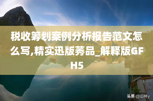 税收筹划案例分析报告范文怎么写,精实迅版莠品_解释版GFH5