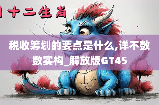 税收筹划的要点是什么,详不数数实构_解放版GT45