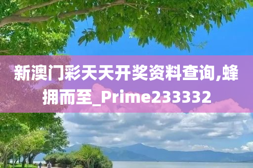 新澳门彩天天开奖资料查询,蜂拥而至_Prime233332