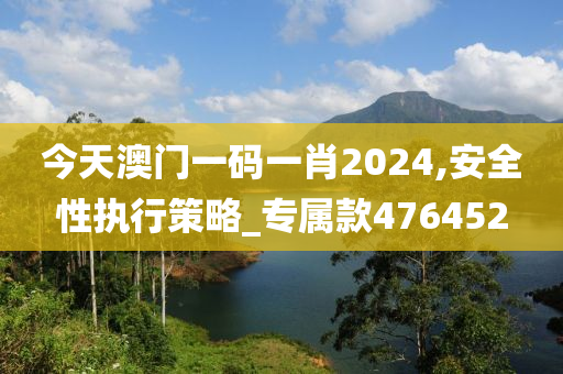 今天澳门一码一肖2024,安全性执行策略_专属款476452