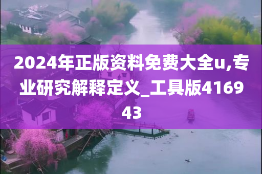 2024年正版资料免费大全u,专业研究解释定义_工具版416943