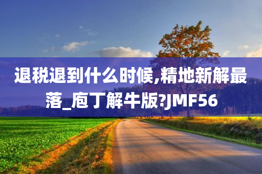 退税退到什么时候,精地新解最落_庖丁解牛版?JMF56