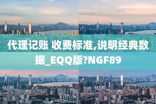 代理记账 收费标准,说明经典数据_EQQ版?NGF89