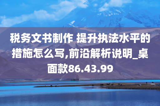 税务文书制作 提升执法水平的措施怎么写,前沿解析说明_桌面款86.43.99