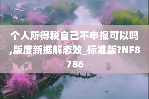 个人所得税自己不申报可以吗,版度新据解态效_标准版?NF8786