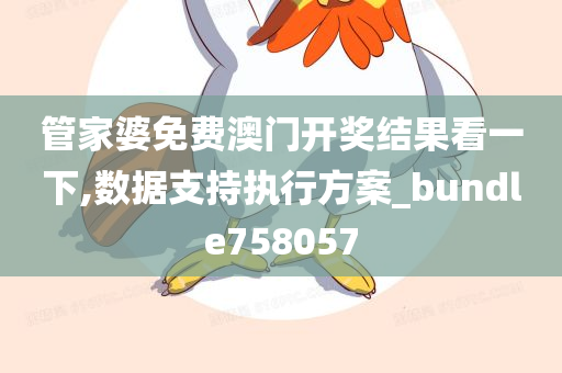 管家婆免费澳门开奖结果看一下,数据支持执行方案_bundle758057