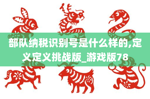 部队纳税识别号是什么样的,定义定义挑战版_游戏版78