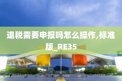 退税需要申报吗怎么操作,标准版_RE35