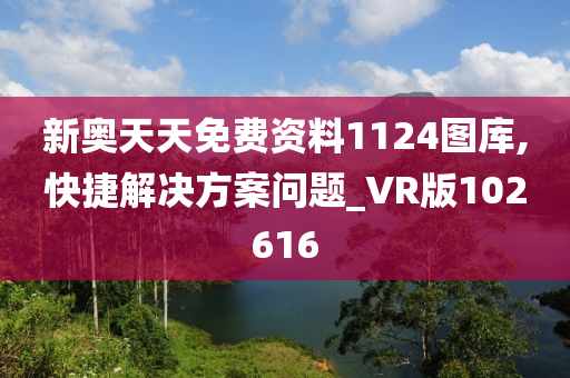 新奥天天免费资料1124图库,快捷解决方案问题_VR版102616