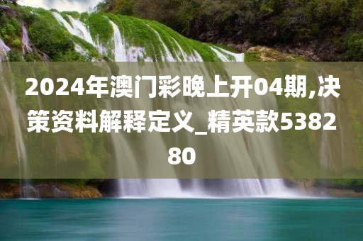 2024年澳门彩晚上开04期,决策资料解释定义_精英款538280