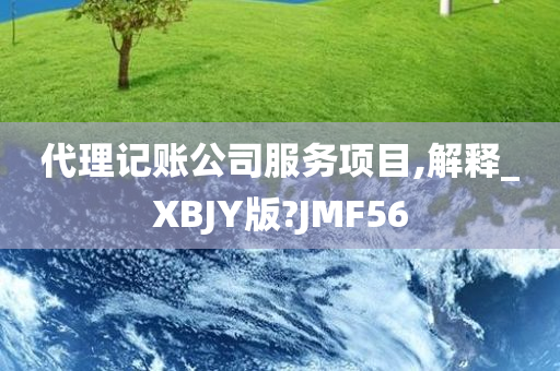 代理记账公司服务项目,解释_XBJY版?JMF56