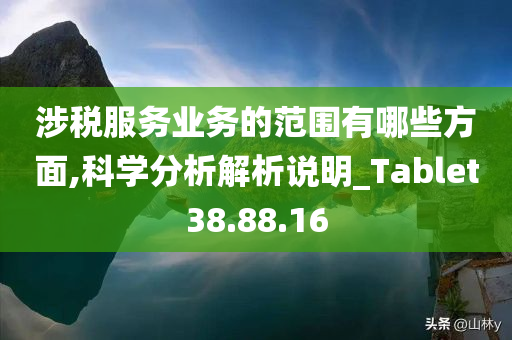 涉税服务业务的范围有哪些方面,科学分析解析说明_Tablet38.88.16