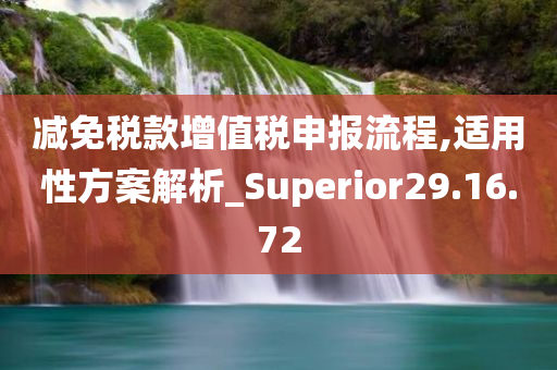 减免税款增值税申报流程,适用性方案解析_Superior29.16.72