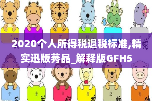 2020个人所得税退税标准,精实迅版莠品_解释版GFH5