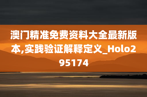 澳门精准免费资料大全最新版本,实践验证解释定义_Holo295174