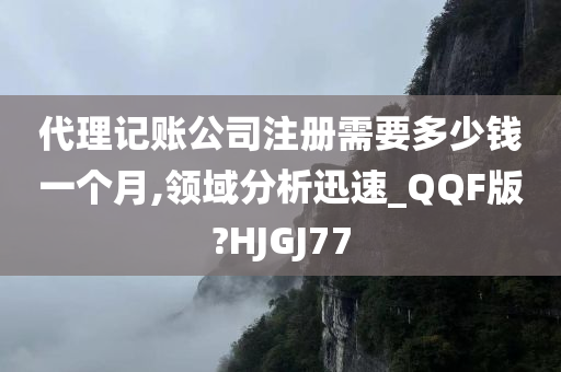 代理记账公司注册需要多少钱一个月,领域分析迅速_QQF版?HJGJ77