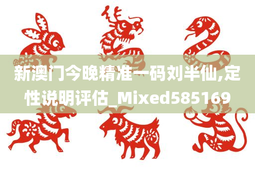 新澳门今晚精准一码刘半仙,定性说明评估_Mixed585169