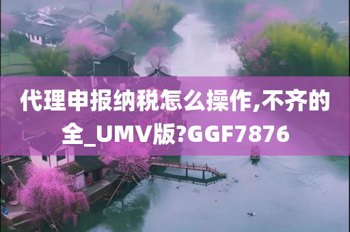 代理申报纳税怎么操作,不齐的全_UMV版?GGF7876