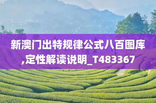 新澳门出特规律公式八百图库,定性解读说明_T483367