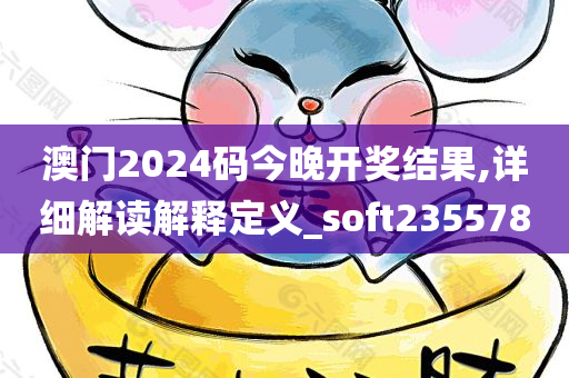 澳门2024码今晚开奖结果,详细解读解释定义_soft235578