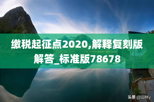 缴税起征点2020,解释复刻版解答_标准版78678