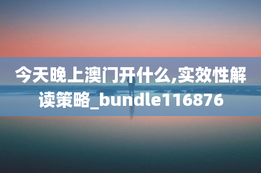 今天晚上澳门开什么,实效性解读策略_bundle116876