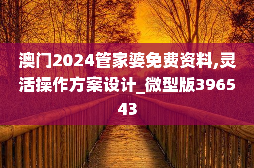 澳门2024管家婆免费资料,灵活操作方案设计_微型版396543