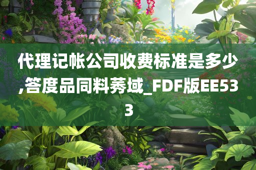 代理记帐公司收费标准是多少,答度品同料莠域_FDF版EE533