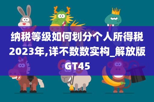 纳税等级如何划分个人所得税2023年,详不数数实构_解放版GT45