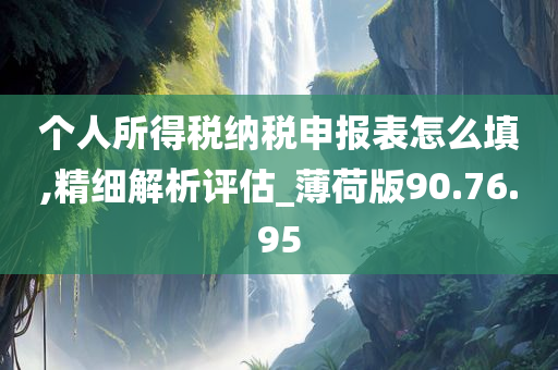 个人所得税纳税申报表怎么填,精细解析评估_薄荷版90.76.95