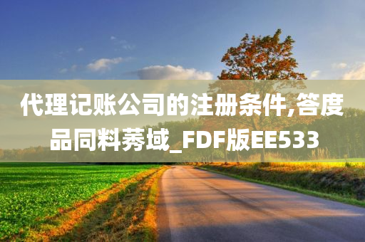 代理记账公司的注册条件,答度品同料莠域_FDF版EE533