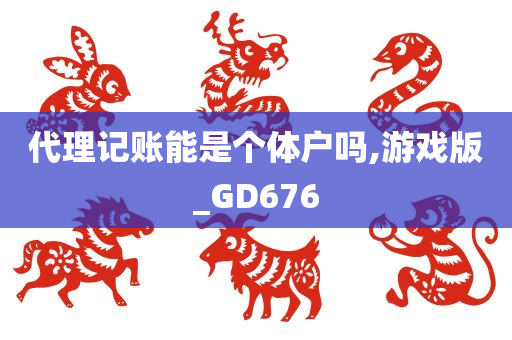 代理记账能是个体户吗,游戏版_GD676